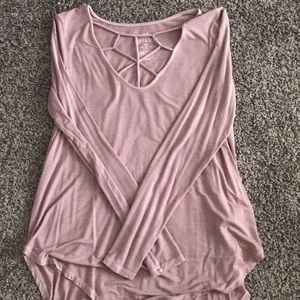 American Eagle Crossed Neckline Shirt